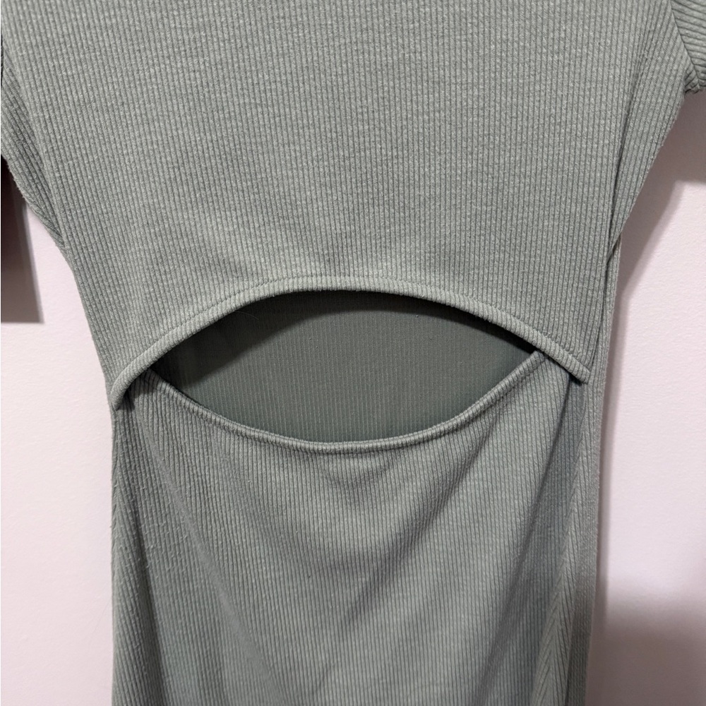 Gilli Light Green Ribbed Knit Top - Picture 3 of 4